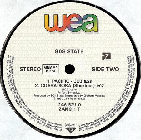 808 State : Pacific (12", Single)