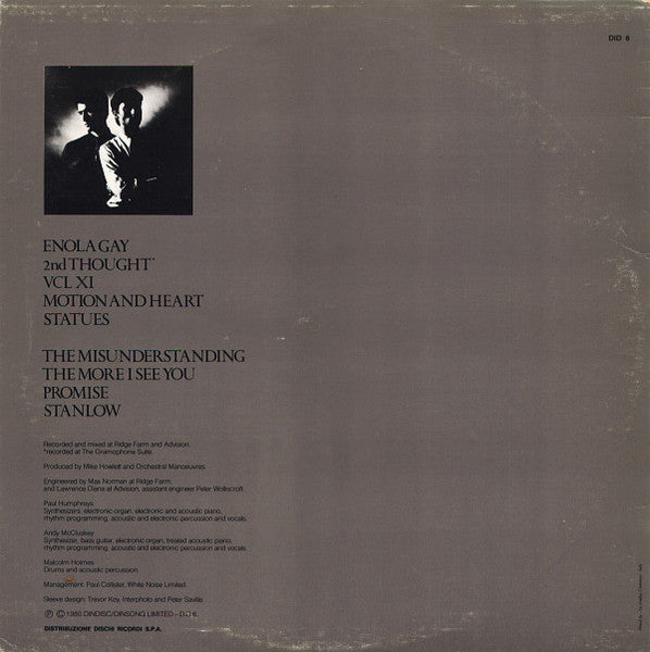 Orchestral Manoeuvres In The Dark : Organisation (LP, Album)