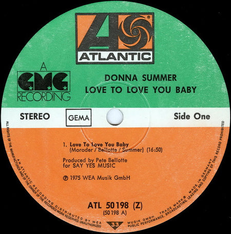 Donna Summer : Love To Love You Baby (LP, Album)