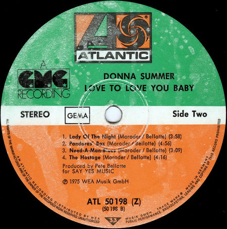 Donna Summer : Love To Love You Baby (LP, Album)