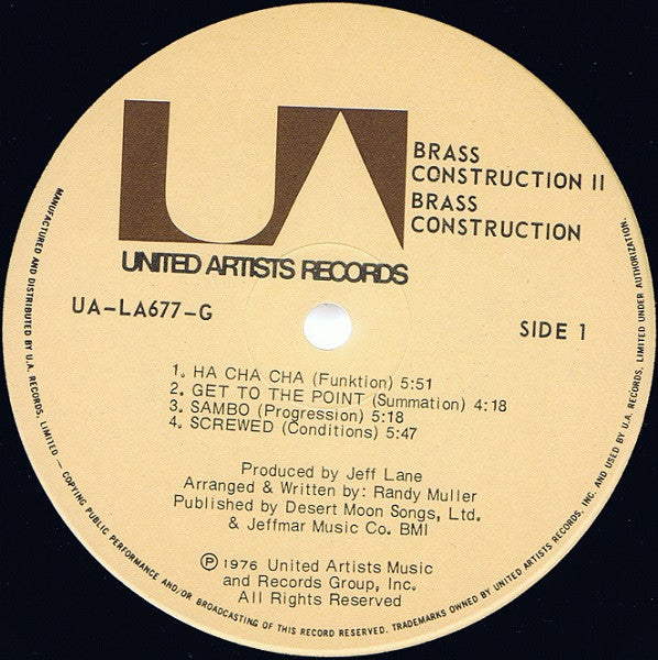 Brass Construction : Brass Construction II (LP, Album)