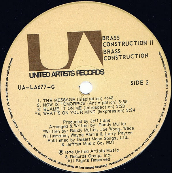 Brass Construction : Brass Construction II (LP, Album)